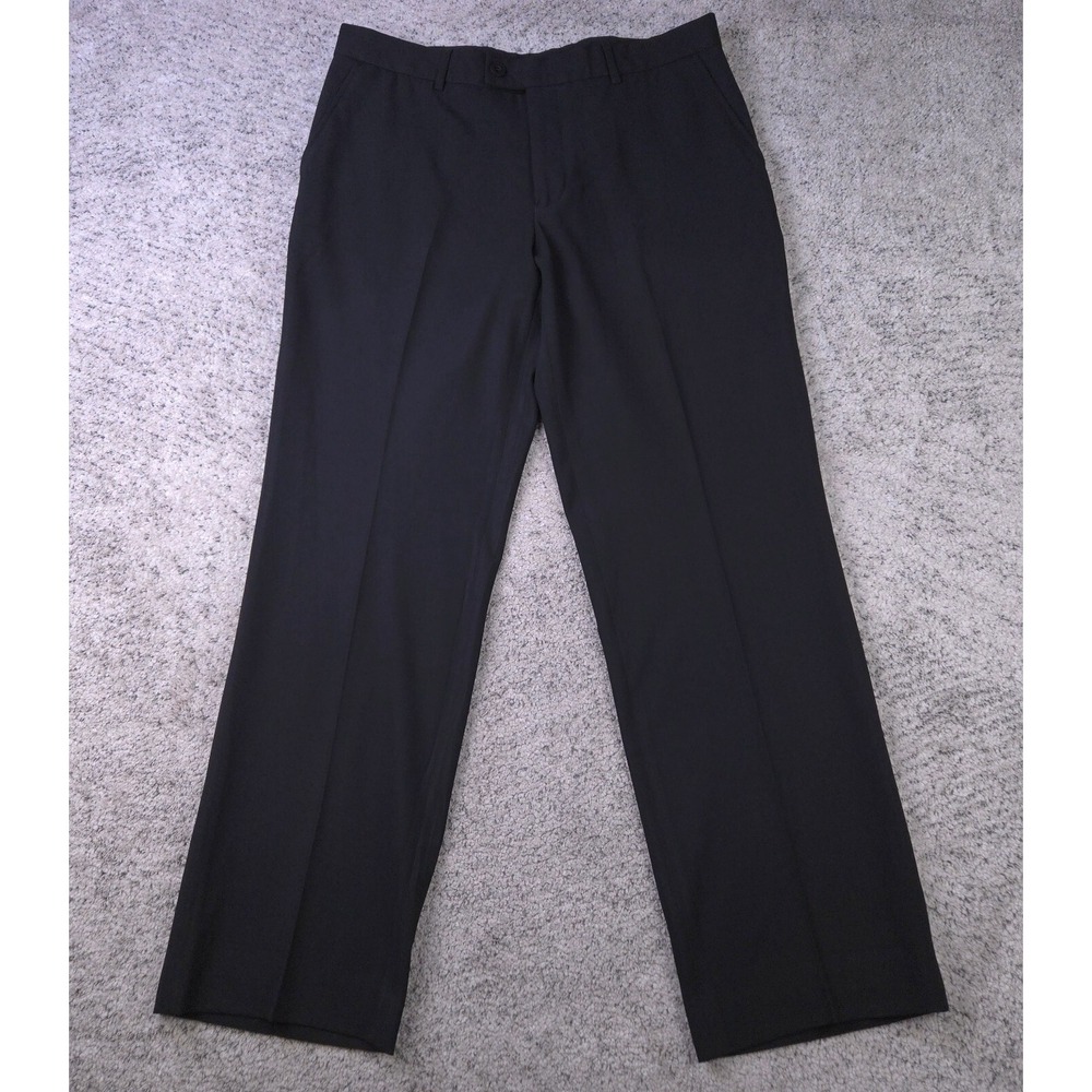 Alberto Pants Mens 35x31 Comfort Fit Ceramica Kevin Chino Stretch Black 52EU